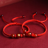 Serenemyst Twelve Zodiac Red String Red Agate Fortune Bead Bracelet