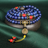 Serenemyst Natural 5A Imperial Lapis Lazuli 108 Beads Peace Harmony Bracelet