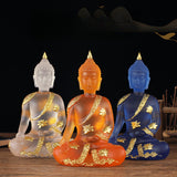 Serenemyst Handmade Resin Buddha Statue Protection Decoration