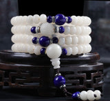 Serenemyst 108 Bodhi Seed Beads Harmony Mala Necklace Bracelet