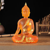 Serenemyst Handmade Resin Buddha Statue Protection Decoration