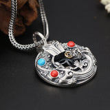 Serenemyst Sterling Silver Pixiu Fashion Wealth Pendant