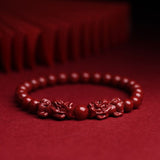 Serenemyst Cinnabar Pixiu Fortune Protection Bracelet