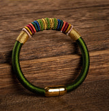 Serenemyst Handmade Red String Kasyapa Style Magnetic Buckle  Protection Bracelet