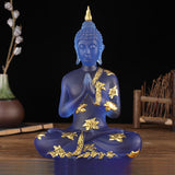 Serenemyst Handmade Resin Buddha Statue Protection Decoration