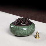Serenemyst Handmade Longquan Celadon Healing Harmony Incense Burner