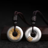 Serenemyst Handmade Sterling Silver Peace Buckle Fortune Pendant Necklace