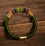 Serenemyst Handmade Red String Kasyapa Style Magnetic Buckle  Protection Bracelet