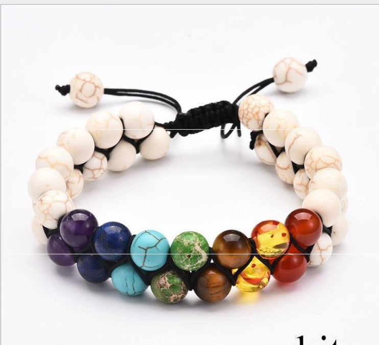 Serenemyst Selected Colorful Gemstone Combination Energy Bracelet