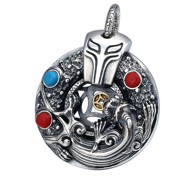Serenemyst Sterling Silver Pixiu Fashion Wealth Pendant