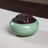 Serenemyst Handmade Longquan Celadon Healing Harmony Incense Burner