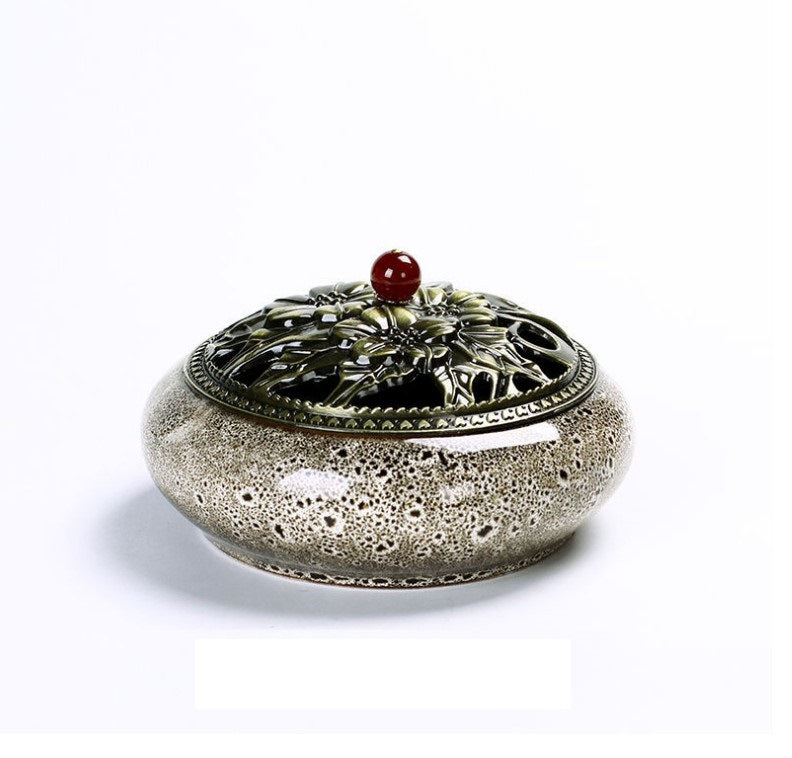 Serenemyst Handmade Dehua Ceramic Healing Harmony Incense Burner