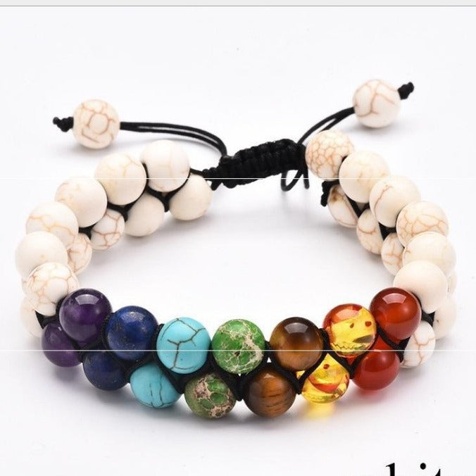 Serenemyst Selected Colorful Gemstone Combination Energy Bracelet