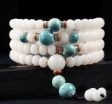 Serenemyst 108 Bodhi Seed Beads Harmony Mala Necklace Bracelet