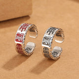 Serenemyst Taoist Mountain Ghost Protection Evil-Repelling Open Ring