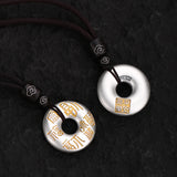 Serenemyst Handmade Sterling Silver Peace Buckle Fortune Pendant Necklace