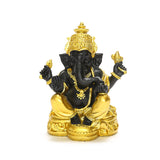Serenemyst Handmade Gold-Plated Ganesha Elephant Fortune and Protection Decoration