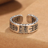 Serenemyst Taoist Mountain Ghost Protection Evil-Repelling Open Ring