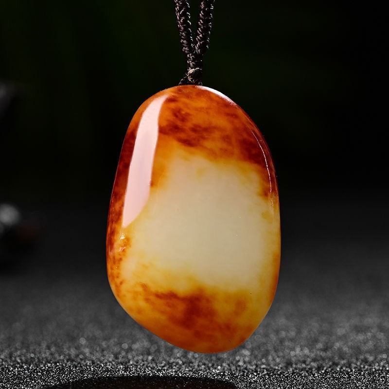 Serenemyst Natural Hetian Original Jade Purity Pendant Necklace