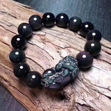 Serenemyst Natural Rainbow Eye Obsidian Pixiu Bracelet