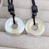 Serenemyst Handmade Sterling Silver Peace Buckle Fortune Pendant Necklace