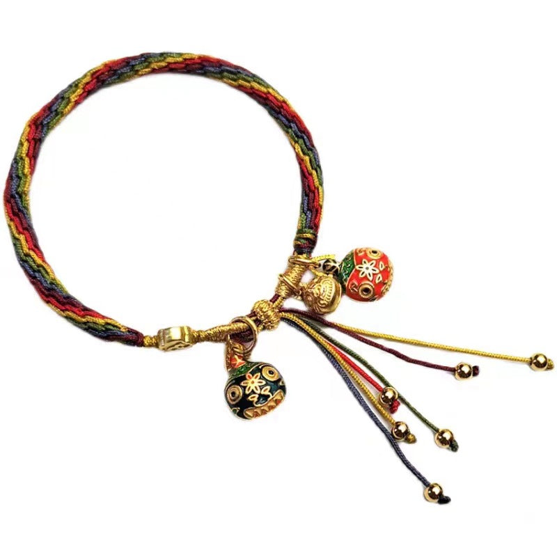 Serenemyst Festival Five-Color String Gold-Swallowing Beast Wealth Bracelet