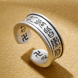 Serenemyst Taoist Nine-Word Mantra Protection Men's Ring