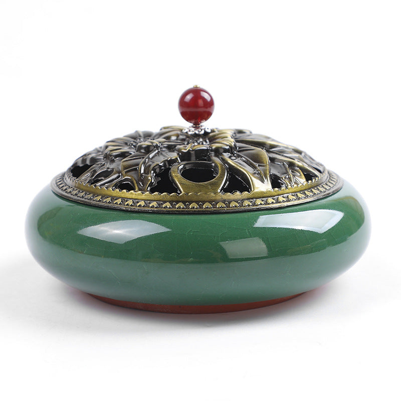 Serenemyst Handmade Dehua Ceramic Healing Harmony Incense Burner