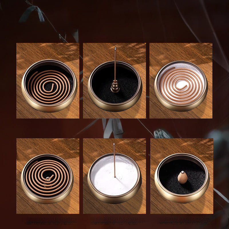 Serenemyst Handmade Pure Brass Painted Harmony Healing Incense Burner