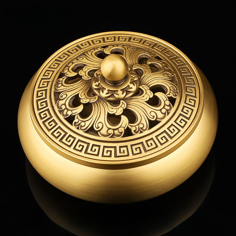 Serenemyst Pure Copper Double Koi Fish Meditation Healing Incense Burner