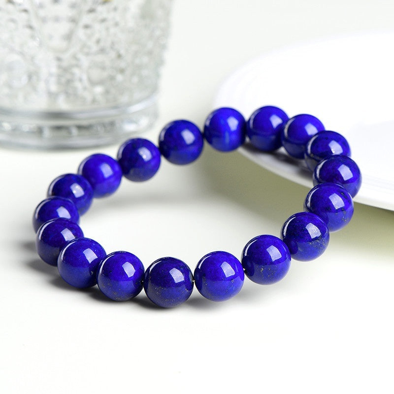 Serenemyst Natural Grade 5A Lapis Lazuli Bead Serenity Bracelet