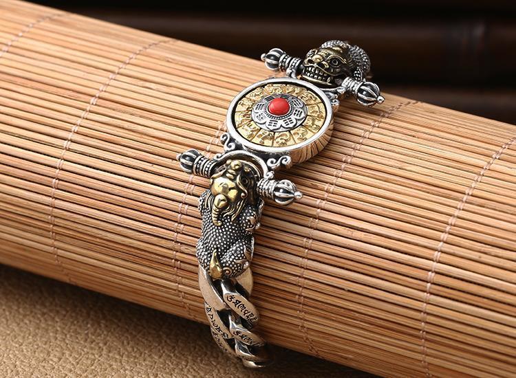 Serenemyst  925 Silver Retro Vajra Pixiu Bracelet
