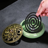 Serenemyst Handmade Dehua Ceramic Healing Harmony Incense Burner